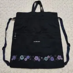 美品　ANASUI MINI アナスイミニ ナップザック ネイビー　フラワー