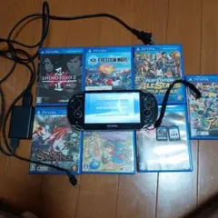 PS Vita本体 充電器付き ゲーム9本セット