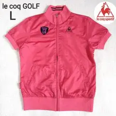 le coq GOLF ル・コック ピンク ショートスリーブジャケット L
