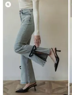 【8/5まで限定値下げ】RANCLIC ranclicデニム リボン 予約販売】side slit denim ribbon pants – RANCLIC