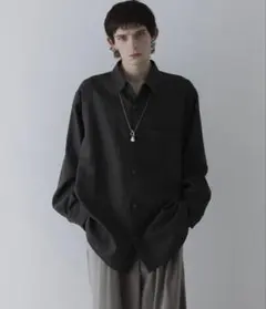 【完売/新品タグ付き】ルーズベーシックオーバーサイズシャツ - デュアルツイード