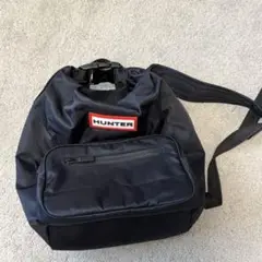 HUNTER ブラック バックパック