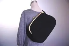 がま口ショルダーバッグ 緑