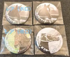 ダービー馬列伝くじ 缶バッジ 4点セット