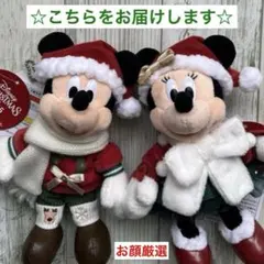 ミッキー ミニー ぬいぐるみバッジ ディズニー クリスマス 2025