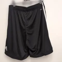 adidas ブラック ハーフパンツ 3本ライン　XOサイズ