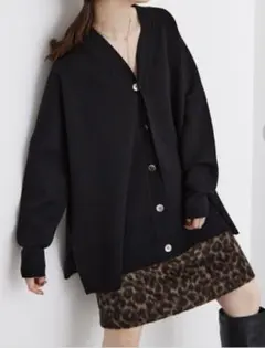 【IENA】スーパーファインスムースポンチョカーディガン