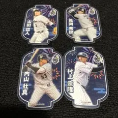 東京ヤクルトスワローズ　スワサマステッカー4種