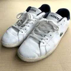 特価延長LACOSTE スニーカー ホワイト/ネイビー UK9