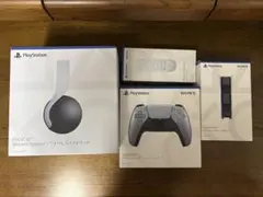 【中古】PULSE 3D ワイヤレスヘッドセット&PS5周辺機器3点セット