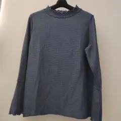匿名配送　HK WORKS LONDON フリルネック長袖トップス L　しまむら