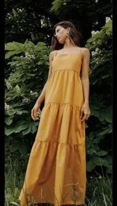 【完売商品】春の重ね着に♫ZARA ワンピース　ビタミンカラー