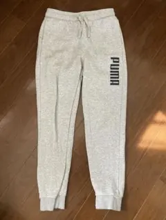 PUMA グレー 裏起毛　スウェット　ジョガーパンツ
