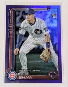 2025 Topps Update マット・ショウ 紫250枚限定
