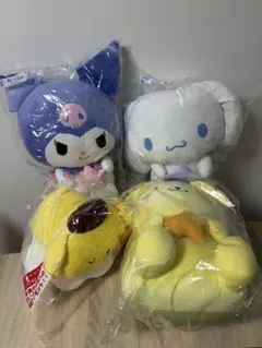 サンリオキャラクター大賞当たりくじ　ラストワン　ポムポムプリン　クロミ　シナモン