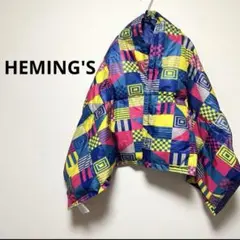 美品　ヘミングス　ストール　スカート　幾何学模様　ショール　アウトドア　膝掛け