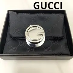 ✳️超美品GUCCI シルバー Gロゴ マネークリップ
