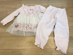 パジャマ ベビー キッズ プリンセス ピンク