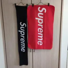 Supreme ロゴ ブランケットマフラーセット