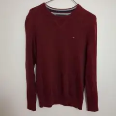 Tommy Hilfiger トミーフィルフィガー ニット S ボルドー