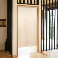 【匿名配送】綿麻のれん 幅85×丈170cm「特選綿麻ナチュラル」【日本製】