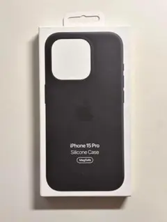 【新品】純正 iPhone 15 Pro シリコンケース・ブラック①