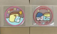 お文具といっしょ クリアラバーコースター プリン 名も無き者&プリン 2点セット