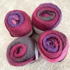 グラデーションウール⑥ ピンクパープル系