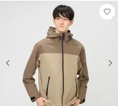 イオンスタイル　メンズUVカット　マウンテンパーカー　　うす茶　　М