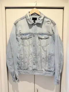 デニムジャケット　ジージャン　ダメージ　forever 21