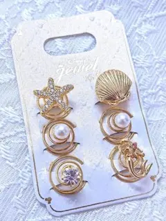 リトルマーメイド アリエル ヘアピン 6個セット