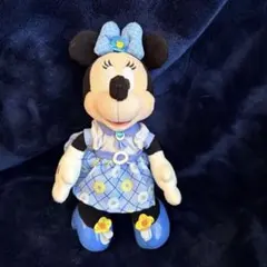 ディズニーリゾート　ミニー ぬいぐるみバッジ Blue Ever After