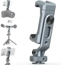 【新品】VRIG スマホホルダー 三脚対応 金属製 360°回転 コールドシュー