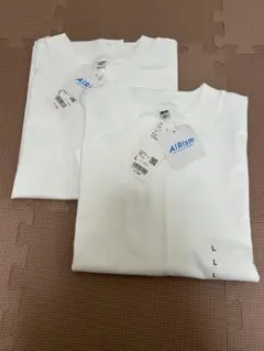 ☆新品未使用品☆【UNIQLO】エアリズムコットンＴ　Ｌサイズ ２枚組♪