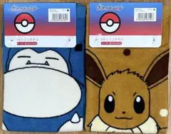 ポケモン『カビゴン・イーブイ』ウォッシュタオル 2枚セット