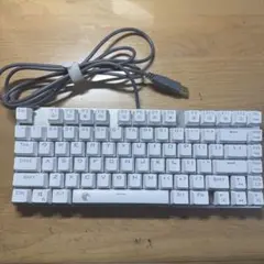 【週末限定セール！】e元素 ホワイト USB接続 ゲーミングキーボード 本体