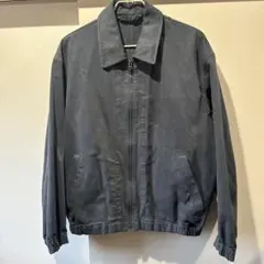 ユニクロU UNIQLO U ジップアップブルゾン　ブルー　Lサイズ