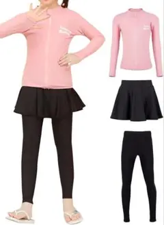 新品未使用品 ラッシュガード セパレート水着セット 女の子用 140サイズ