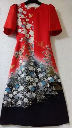 振袖リメイクドレス