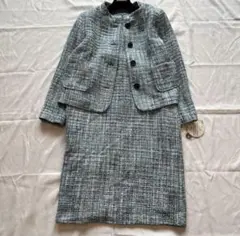 タグ付き✨ジュンコシマダ ツイード　ノーカラージャケット　ワンピース セットXL