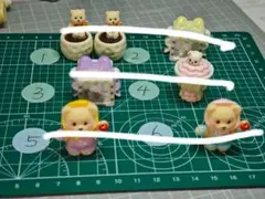 クマフィギュア 6個セット