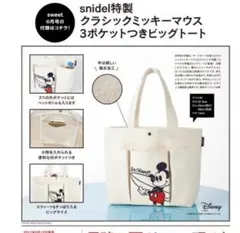 【新品未使用】トートバッグ ディズニー ミッキーマウス スナイデルsnidelのサムネイル