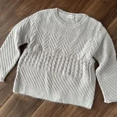 レプシィム ケーブルニット　長袖セーター