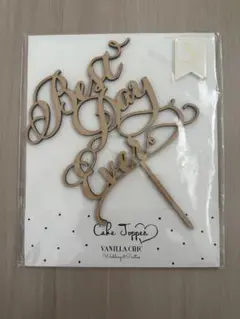 VANILLA CHIC Best Day Ever ケーキトッパー