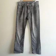 ユニクロ　UJ ブラックデニムパンツ 色落ちジーンズ　31 メンズ　ボトムス　黒