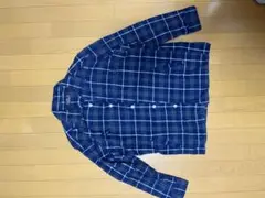 Jun ネルシャツ ネイビー/グレー チェック