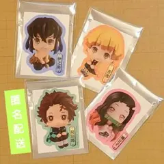 鬼滅　炭治郎&禰豆子&善逸&伊之助　るかっぷ　ダイカットステッカー　５周年