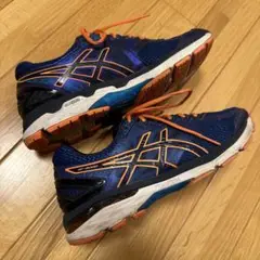 ASICS GT-2000 ランニングシューズ ネイビー×オレンジ 25.0cm