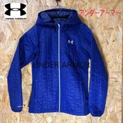 UNDER ARMOUR ネイビー フード付きジャケット LG レディース