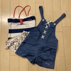 ピンクラテ　水着　3点セット